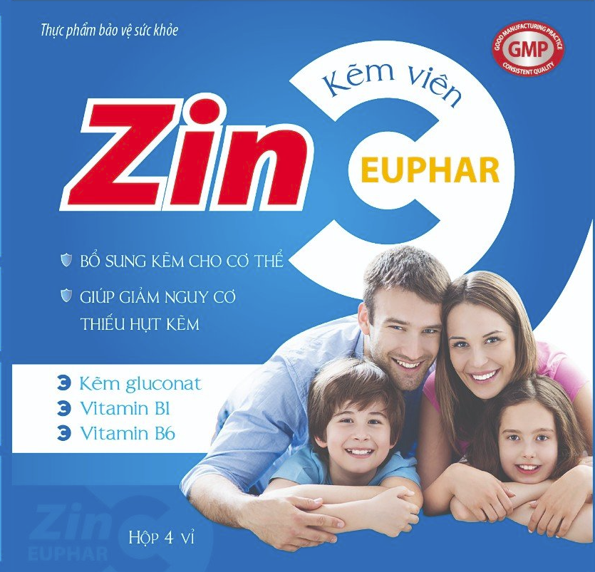 Thực phẩm bảo vệ sức khỏe ZIN C EUPHAR